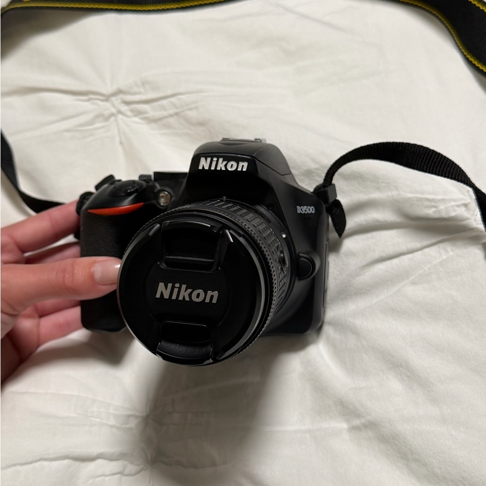 Nikon D3500 Black with Yellow Accent DSLR Camera